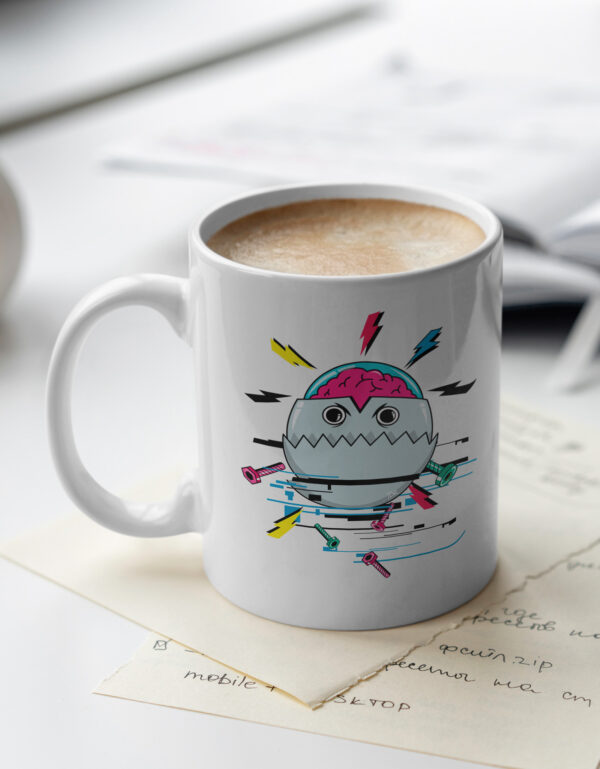 Taza Robot Cerebro