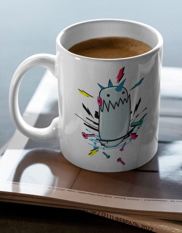 Taza Robot punk